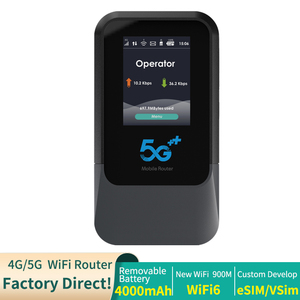 Módem UNISOC V510 5G SA NSA SIM y eSIM Opcionales, Mini <span class=keywords><strong>WiFi</strong></span> de Bolsillo, Punto de Acceso <span class=keywords><strong>WiFi</strong></span> Portátil, Router WiFi6 para Interiores, 4000 mAh - Product Image 2