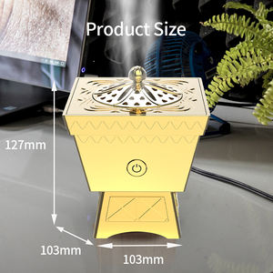 Diffuseur d'aromathérapie pour voiture, mini USB type-C, rechargeable, brûleur d'encens intelligent, porte-encens électrique pour voiture, meilleur cadeau arabe - Product Image 3