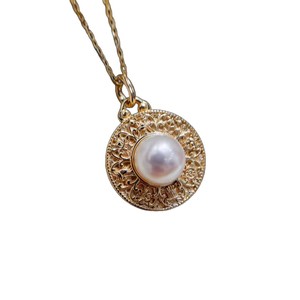 อุปกรณ์ทำเครื่องประดับมุก DIY 31430 ตัวเรือนเงินแท้ S925 สำหรับจี้มุกทรงกลมขนาด 7-8 มม. ตัวเรือนเปล่าสำหรับสร้อยคอทอง/เงิน จี้สำหรับผู้หญิง - Product Image 4