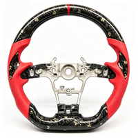 Volant en fibre de carbone avec feuille d'or forgée, patch Devil Corner Blade, personnalisation rétrofit pour Corvette C8