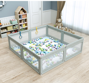 Toddler foldable plastic Playard portable indoor game outdoor gate pen play yard safety fence kids baby playpens for children