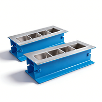 Moldes para Cubos de Hormigón de Acero BTUTEST, 4 Cavidades, Alta Precisión, Protección IP65