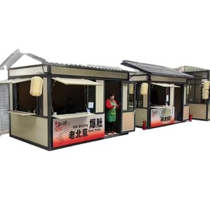 ร้านอาหารพื้นเมืองปักกิ่งแบบดั้งเดิม ตู้ขายอาหารกลางแจ้งสแตนเลสขนาด 4.8 เมตร พร้อมระบบไฟฟ้าในตัว ประกอบง่าย - Product Image 5
