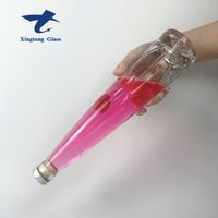 Bouteille de liqueur en verre Super Flint personnalisée 375ml,500ml,700ml,750ml Bouteilles de boisson en verre pour whisky et vodka et tequila