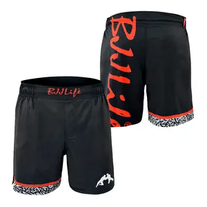 Custom logo customized jiu jitsu bjj nogi mixed martial arts shorts mma martial arts wear