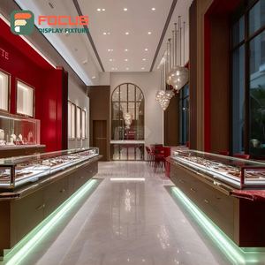 Minimalist Luxury Jewelry Display Cabinet Laminated Finish Jewelry Shop Showcase Cabinet - Product Image 2