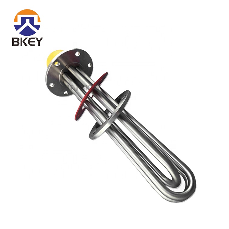 Промышленный Электрический трубчатый водонагреватель с фланцем 3 кВт/6 кВт/9 кВт/12 кВт/15 кВт, трубчатый погружной водонагреватель