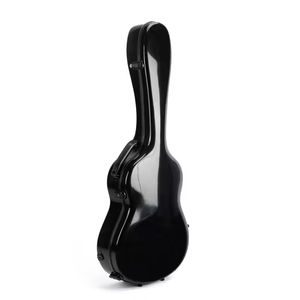 SUN 02-C2 Étui <span class=keywords><strong>rigide</strong></span> léger en fibre de verre pour <span class=keywords><strong>guitare</strong></span> <span class=keywords><strong>classique</strong></span> avec revêtement en gel noir extérieur et poignée en cuir - Product Image 6