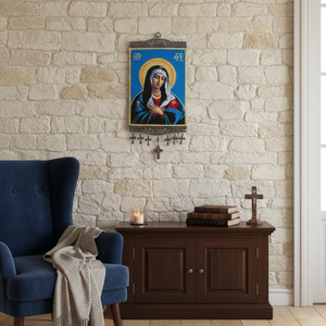 Decoración de pared de 20 Cm con tela tejida turca, con icono religioso y religioso, de Turquía - Product Image 3