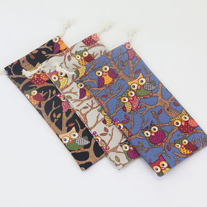 בד כותנה מותאם אישית משקפיים תיק תיק אחסון משקפי שמש שקיות זכוכית עם לוגו - Product Image 1