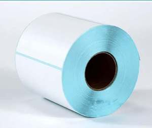 Papel Autoadhesivo de Vinilo con Revestimiento de Agua, 70 g/m², Base Amarilla, Etiquetas de Advertencia Troqueladas de 48 mm - Product Image 1