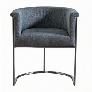 Luna <b>Gray</b> Fabric <b>Dining</b> <b>Chair</b> Metal Frame Interior Modern <b>Chair</b> Home Decor - Product Image 4