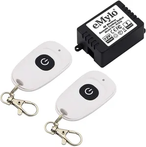 eMylo DC 12V 1-Channel Wireless Remote Control Switch 433Mhz Transmitter Receiver RF Relay Genre Remote Control Switches