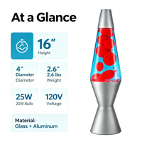 Lampe à lave, norme américaine, 120V, ampoule incluse, lumière décorative, décoration rétro pour la maison