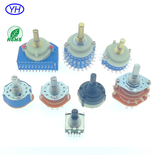 Factory Direct custom high quality rotary switch 2 3 4 Pole 3 4 5 6 7 8 10 11 12 13 14 15 16 17 20 23 24 Position Rotary switch