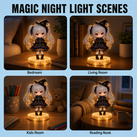 Veilleuse 3D personnalisable pour chambre à coucher, jouet mignon avec design personnalisé, lampe d'art sur mesure pour chambre