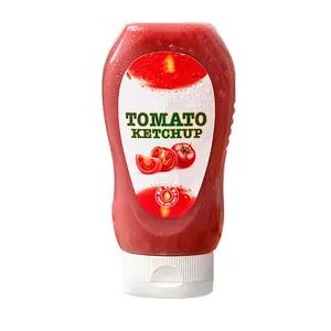 Bouteille de distribution en plastique pour Sauce, 330ml, sans BPA, rechargeable, LDPE, BBQ, Ketchup