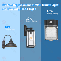 Lumière de sécurité murale LED 30W IP65 C ROHS 120Lm/W 5700K Garantie 5 ans Photocellule Crépuscule à l'aube Pour les propriétaires de maisons