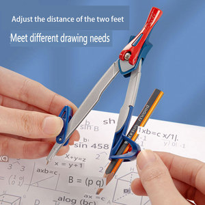 Boussole intelligente MAPED avec <span class=keywords><strong>levier</strong></span> de verrouillage intelligent, en métal, pour étudiants, avec crayon en bois, fabriquée en Chine - Product Image 4