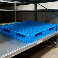 Palettes de grille double face en plastique, 1200*1100*150mm, utilisées pour les entrepôts de supermarchés et les palettes industrielles surélevées en usine