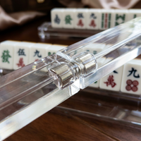 Support magnétique rectangulaire transparent en acrylique peint pour tuiles de Mahjong, présentoir personnalisé OEM, directement de l'usine