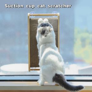 Entrega Rápida, Rascador para Gatos de Nuevo Diseño 2025, Rascador de Cartón para Gatos con Ventosa para Adherir a la Pared y al Vidrio, Juguetes - Product Image 6