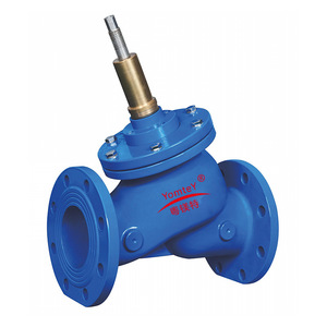 YomteY Piston Type Control Valve Carbon Steel Water Flow Adjustment Two Way Flanged - Product Image 1