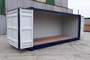 Double Swing Door Opening 20 Foot <strong>High</strong> <strong>Cube</strong> Flying <strong>Side</strong> <strong>Open</strong> Shipping <strong>Containers</strong> <strong>20ft</strong> <strong>Side</strong> Door <strong>Container</strong> - Product Image 5