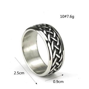 Anillo de Acero de Titanio para Hombre, Estilo Europeo Americano, Patrón de Cuervo Vikingo, Joyería Hip Hop, Regalo, Resistente al Óxido, Hipoalergénico - Product Image 5