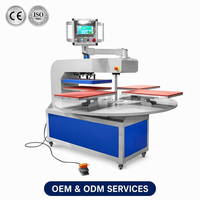 Presse à chaleur automatique à 4 stations, machine de transfert de chaleur rotative pour t-shirts, 110/220V