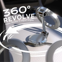 Support de téléphone magnétique LISEN ultra-magnétique à rotation 360 degrés, mini support de téléphone pliable pour grille d'aération et tableau de bord de voiture