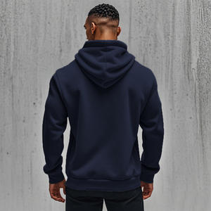 Automne hiver hommes décontracté sport ensembles à manches longues à capuche <span class=keywords><strong>doublé</strong></span> <span class=keywords><strong>polaire</strong></span> chaud fermeture éclair couleur unie <span class=keywords><strong>Jogging</strong></span> confortable garçons - Product Image 3