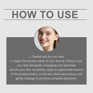 Sérum pour le visage contre l'acné à absorption rapide, formule en gel légère pour une peau claire, réduit les boutons, brillance, non comédogène, traitement de l'acné - Product Image 6