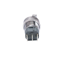 Saklar Tombol Tekan Logam 2 Arah 16mm Arus Tinggi Elektronik On Off NO NC Self-lock 12V Tahan Air Push Pull Toggle Switch