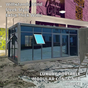 持ち運び可能な20フィート高級モダンコンテナハウスオフィスビルワークショッププレハブモジュール式サンドイッチパネルエコフレンドリー迅速 - Product Image 2