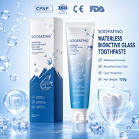 Dentifrice en verre bioactif sans eau, marque privée OEM, sans fluor, protection des gencives, réparation de l'émail, soin buccal quotidien 120g