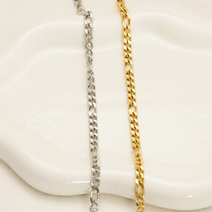 Zogxin Figaro Chain Necklace 18k Stainless Steel Gold Silver Unisex Jewelry Gift Fashion Chain - Product Image 2