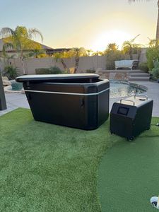 Portable Double Paroi Baril <span class=keywords><strong>Gonflable</strong></span> Plongeon Froid Glace <span class=keywords><strong>Spa</strong></span> Baignoire Logo Drop Stitch Récupération PVC Couverture <span class=keywords><strong>pour</strong></span> Piscine D'eau Froide - Product Image 3