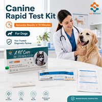 Kit de test rapide triple en une étape CPV/GIA pour la détection vétérinaire canine en milieu hospitalier animalier : Parvovirus et Virus de la maladie de Carré chez le chien