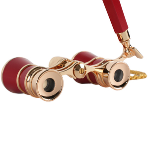 MH نظارات الأوبرا مناظير 3X25 مصغرة مجهر صغير خفيف الوزن مناظير ملونة مع سلسلة للبالغين والأطفال والنساء - Product Image 5