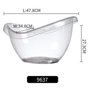 Large Outdoor Ice Bucket Wine Bucket Clear Acrylic 12 Liter Plastic Tub for Drinks and Parties Nightclub <strong>Cool</strong> <strong>bar</strong> - Product Image 1