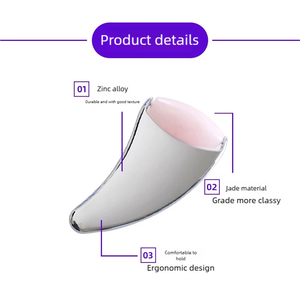 A forma di delfino in lega di zinco Gua Sha strumento di raschiatura per il corpo e il viso meridiano massaggio massaggiatore viso a doppio uso - Product Image 2