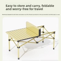Table pliante d'extérieur, table de camping et pique-nique portable, table enroulable légère pour camping en voiture, stand de vente et usage domestique