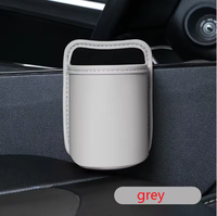 Boîte de rangement latérale pour siège de voiture en cuir de luxe avec porte-gobelet et 1 à 3 compartiments
