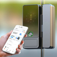 Vente en gros électronique magnétique Smart Tuya BLEi empreinte digitale mot de passe carte sans clé automatique serrure intelligente de porte en verre