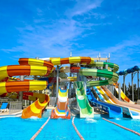 Toboggan aquatique en spirale en fibre de verre personnalisé pour les parcs d'attractions, adapté aux enfants et aux adultes