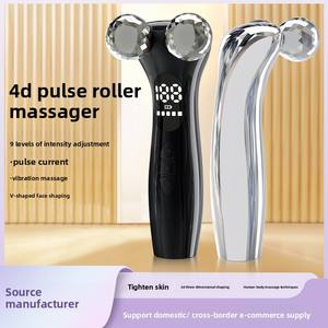 Masseur facial vibrant en forme de V pour usage domestique, massage 4D, raffermissant et liftant la peau, rouleau de massage facial - Product Image 1
