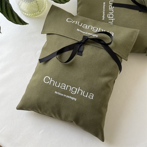 BSCI Eco-Friendly Cotton <b>Envelope</b> Cloth Packaging Dust Bags Handbag <b>Envelope</b> Canvas <b>Gift</b> Jewelry Packaging Pouch Custom Logo - Product Image 4