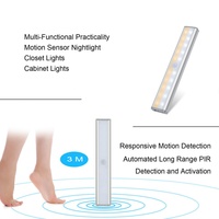 20 LED rechargeables pour éclairage sous-meuble de cuisine, éclairage mural pour vitrine, avec télécommande, étanche et haute luminosité