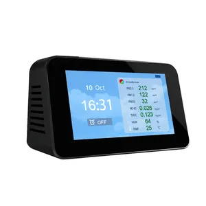 Hot Sale LCD Digital Display Air Quality Monitor Sensor Gas PM2.5 and TVOC Temp Detector Indoor Detector for House